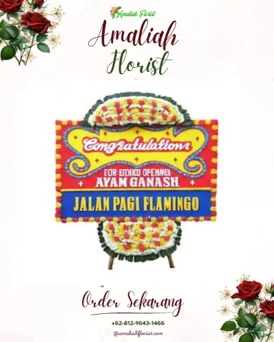 Bunga Papan Congratulation di Temanggal